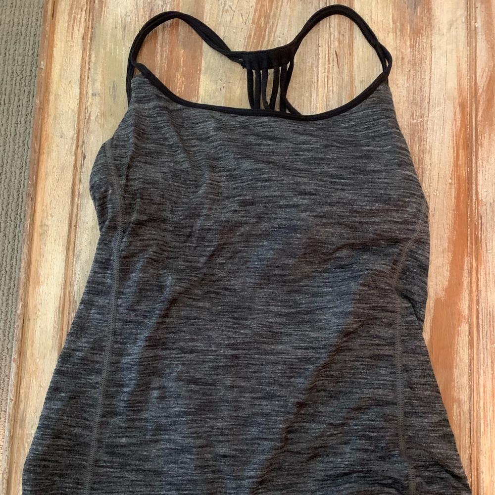 Gray Lululemon Workout Top
